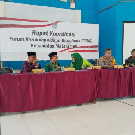 Rapat Koordinasi Forum Kerukunan Umat Beragama ( FKUB) Kecamatan Mataraman